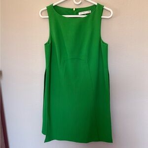 Trina Turk mojito green Capistrano Sleeveless side~split shift dress